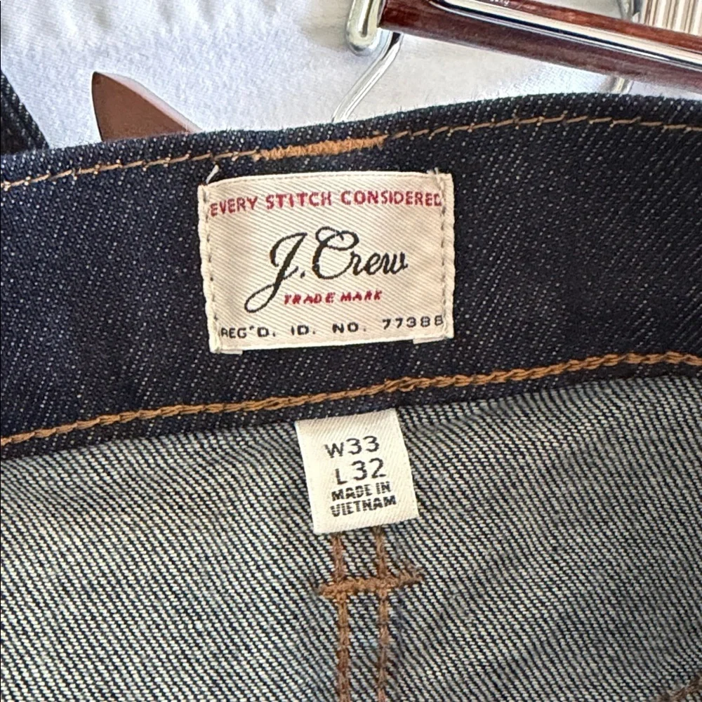 J. Crew Men's Deep Indigo Straight Jeans
